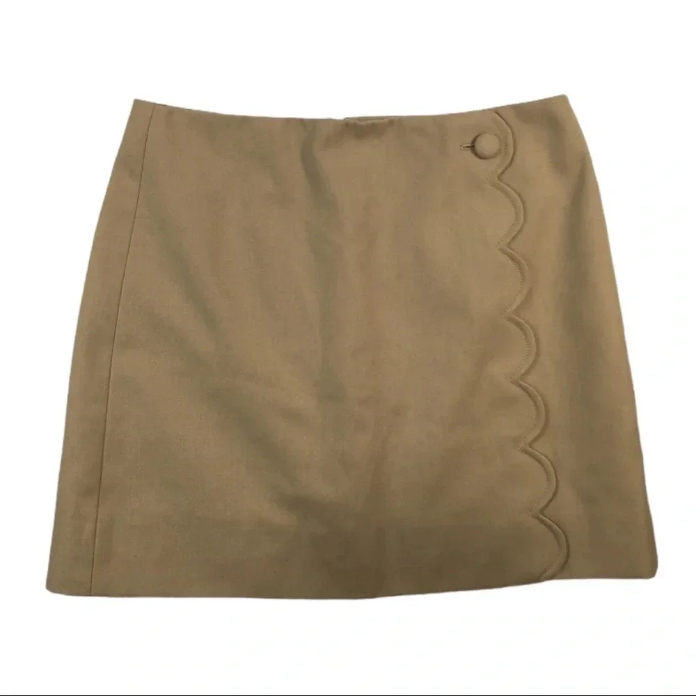 BT182 J. Crew Preppy Wool A Line Career Skirt 8P - Picture 2 of 5